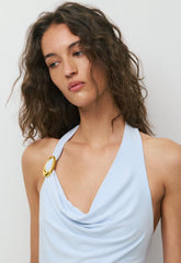 Smooth Matter™ Decanter Halter Top - MIDY BLUE/GOLD