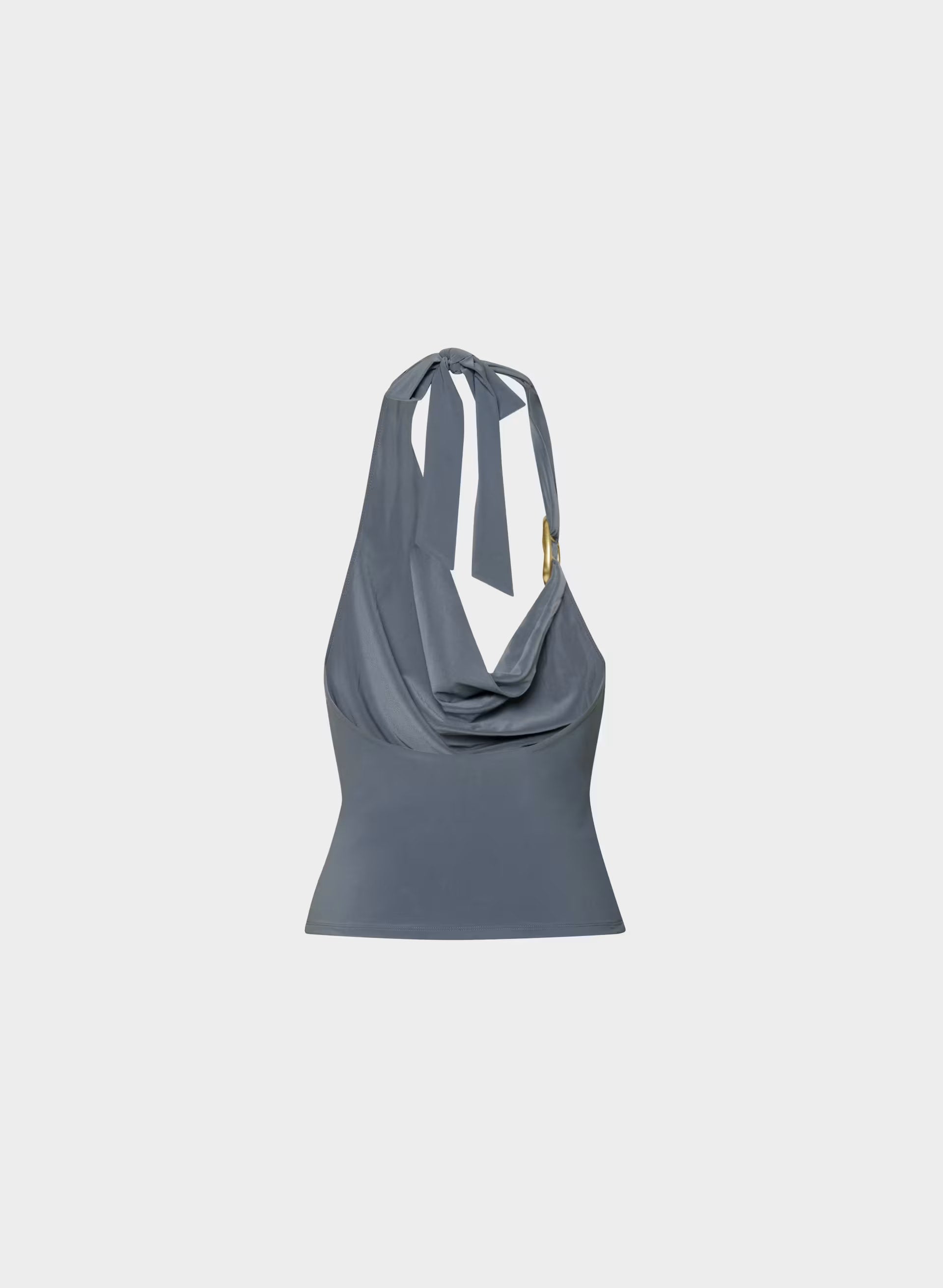 Smooth Matter™ Decanter Halter Top - VINTAGE NAVY/ GOLD