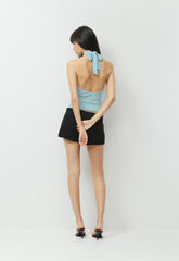Smooth Matter™ Decanter Halter Top - PANORAMA BLUE/SILVER