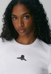 Little Ripple Icon T-Shirt - BRGHT WHTE/BEANIE