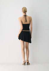 Smooth Matter™ Odeum Halter Top - BLACK