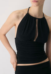 Smooth Matter™ Odeum Halter Top - BLACK