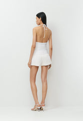 Smooth Matter™ Odeum Halter Top - WHITE