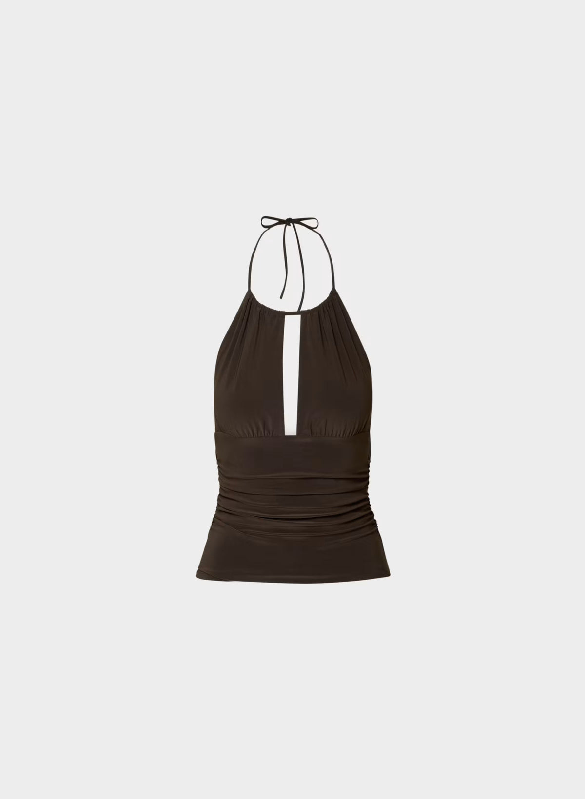 Smooth Matter™ Odeum Halter Top - RICH MOCHA BROWN