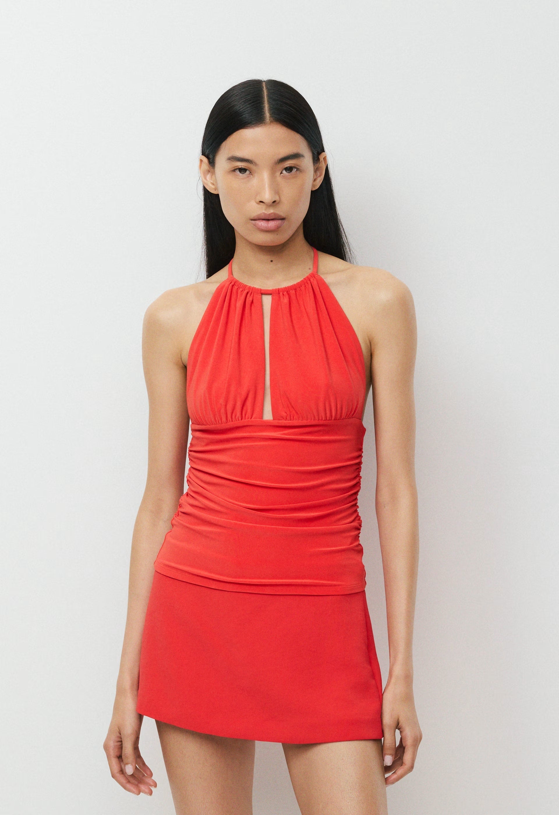 Smooth Matter™ Odeum Halter Top - CHERRYBOMB RED