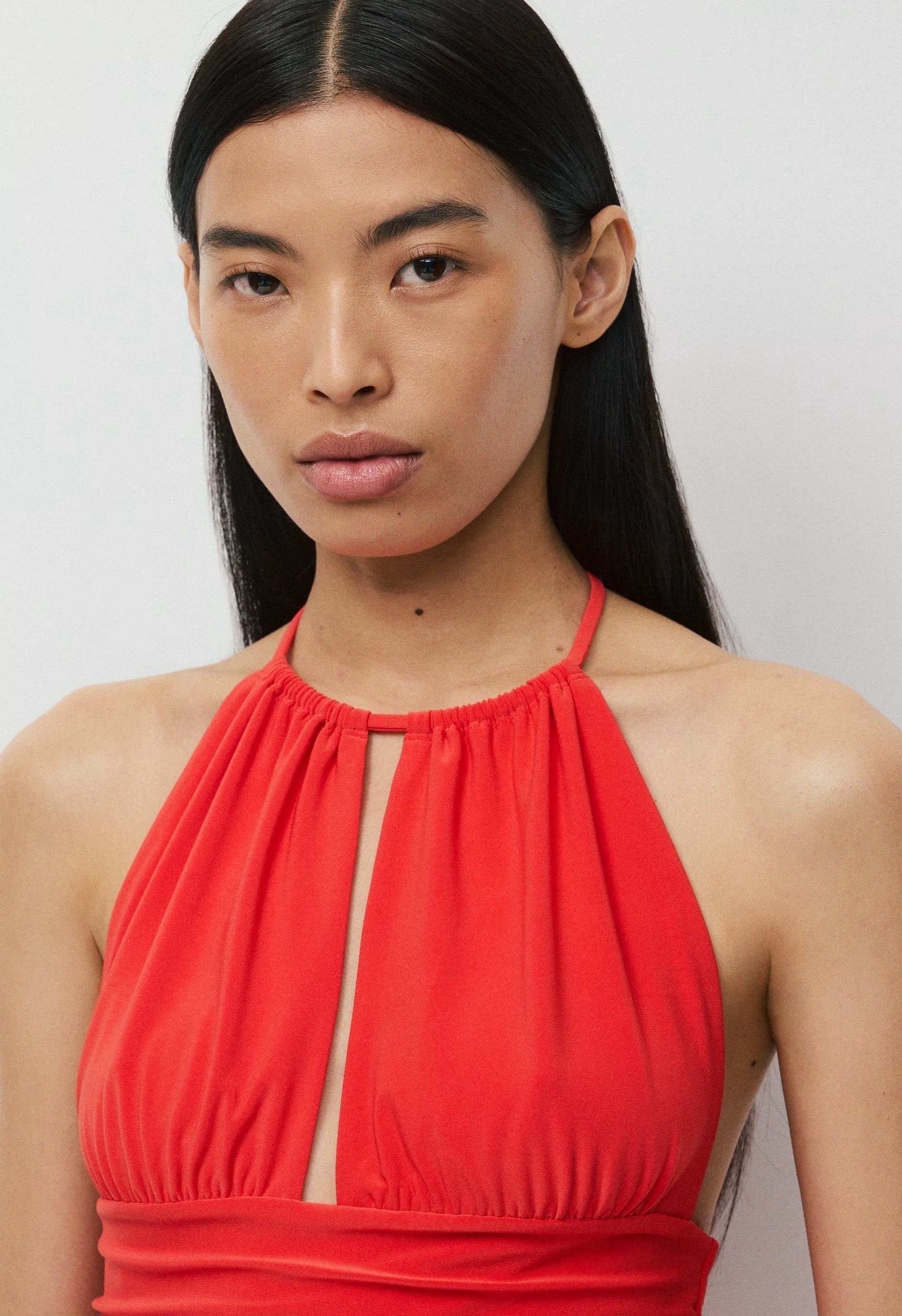 Smooth Matter™ Odeum Halter Top - CHERRYBOMB RED