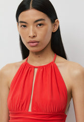 Smooth Matter™ Odeum Halter Top - CHERRYBOMB RED