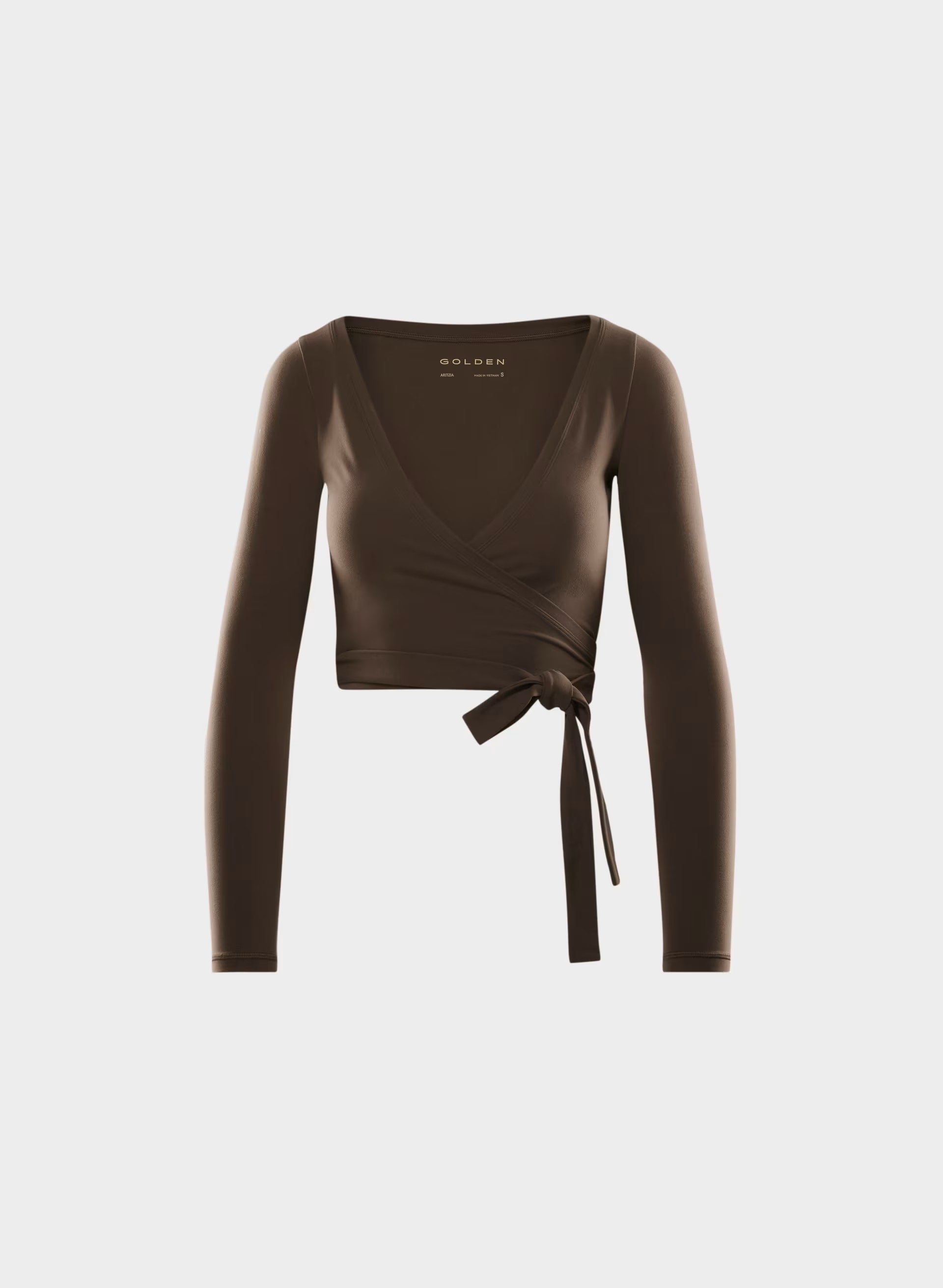 BUTTER Focal Wrap Longsleeve - RICH MOCHA BROWN