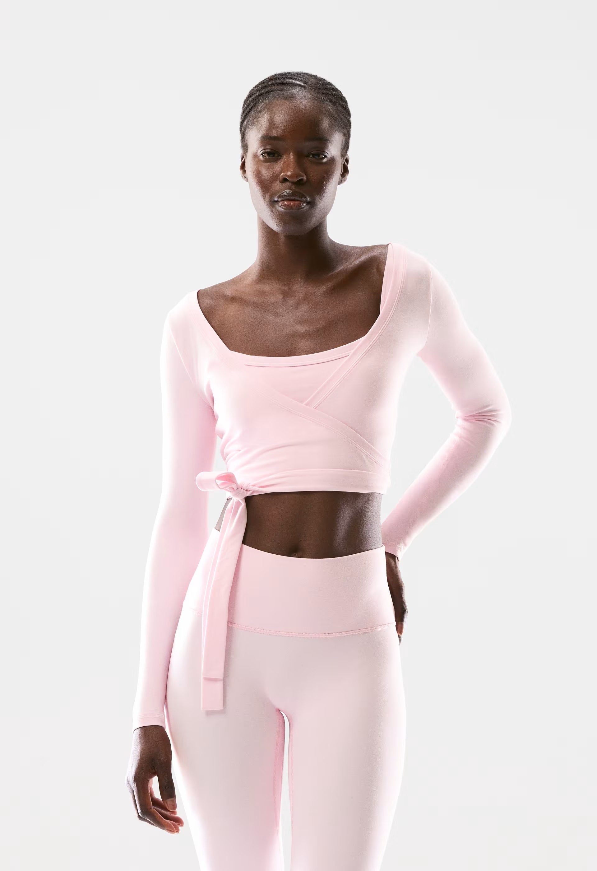 BUTTER Focal Wrap Longsleeve - VILLA PINK