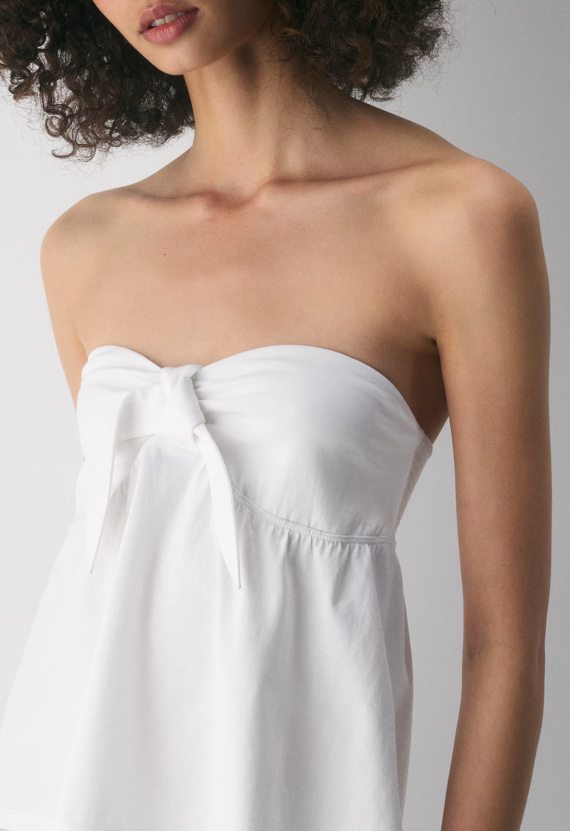 Bardot Tube Top - WHITE