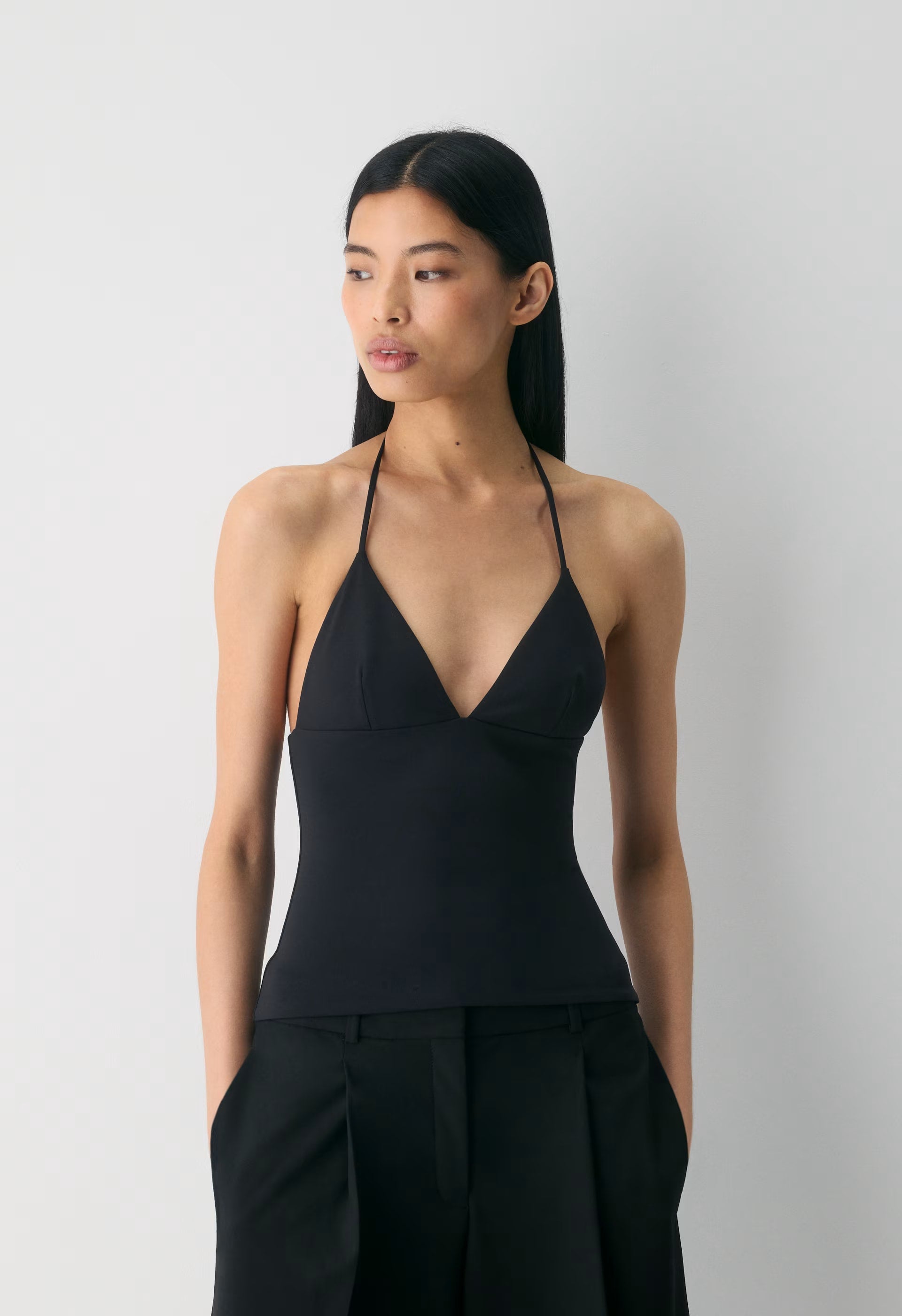 Original Contour Solara Halter Top - BLACK