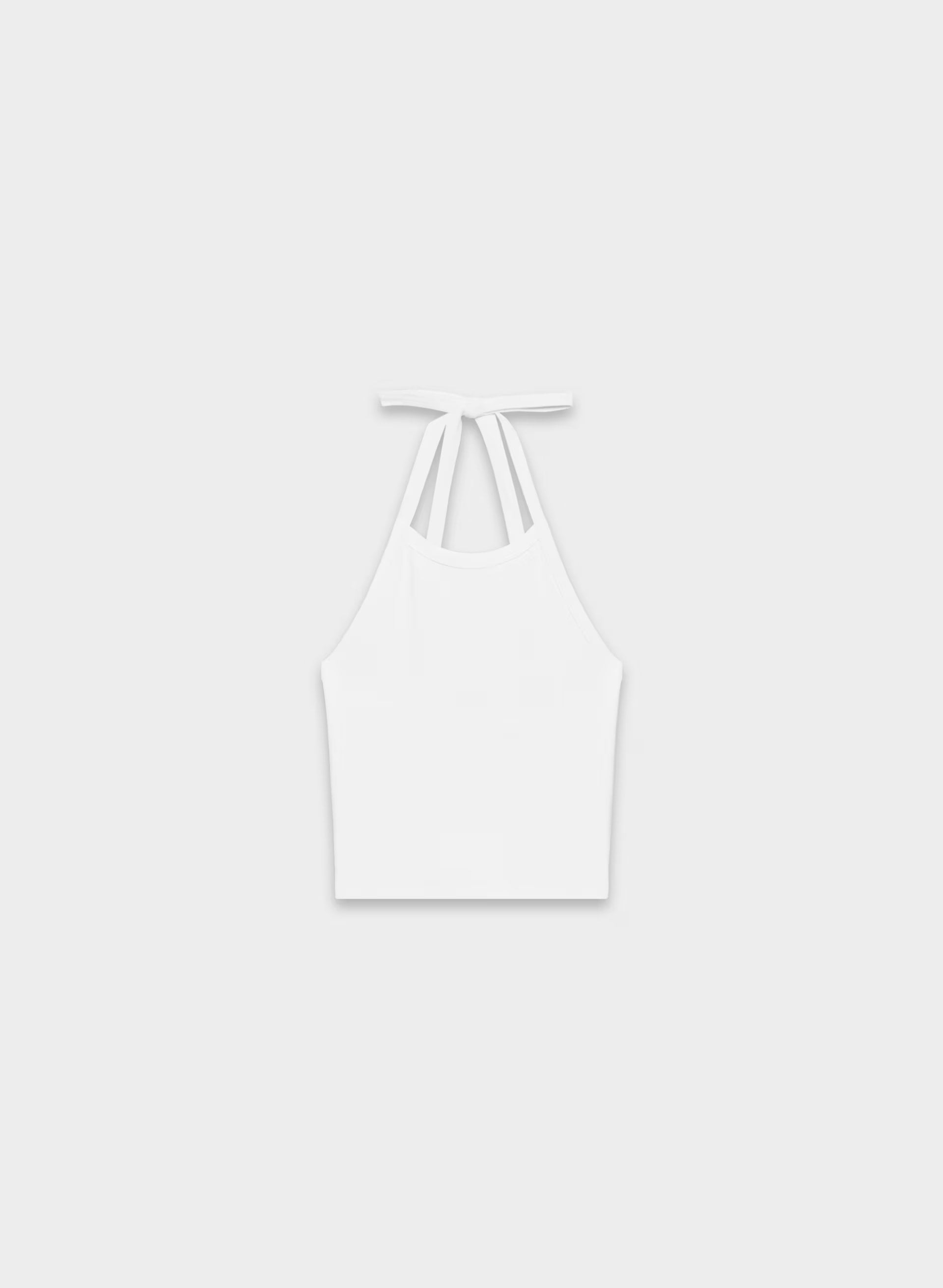 HomeStretch™ Rib Source Halter Tank - WHITE
