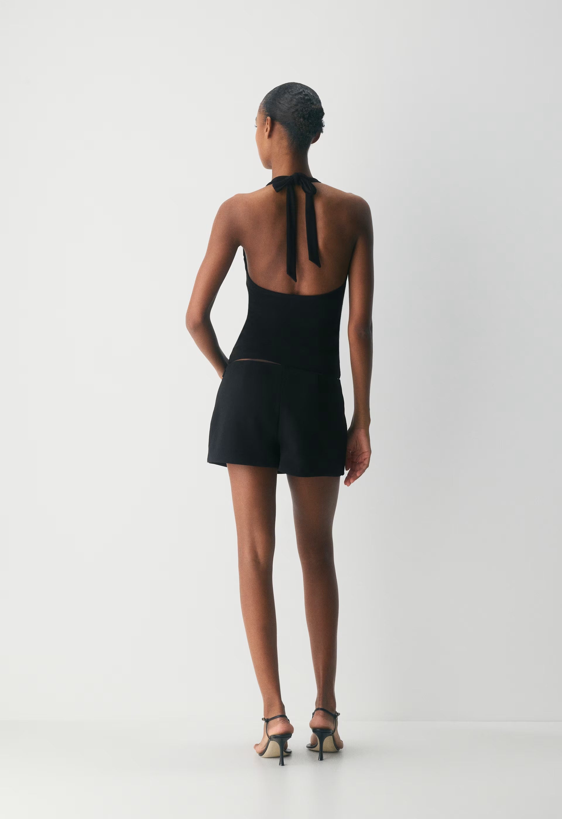 Smooth Matter™ Hatchway Halter Top - BLACK