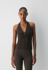 Smooth Matter™ Hatchway Halter Top - RICH MOCHA BROWN