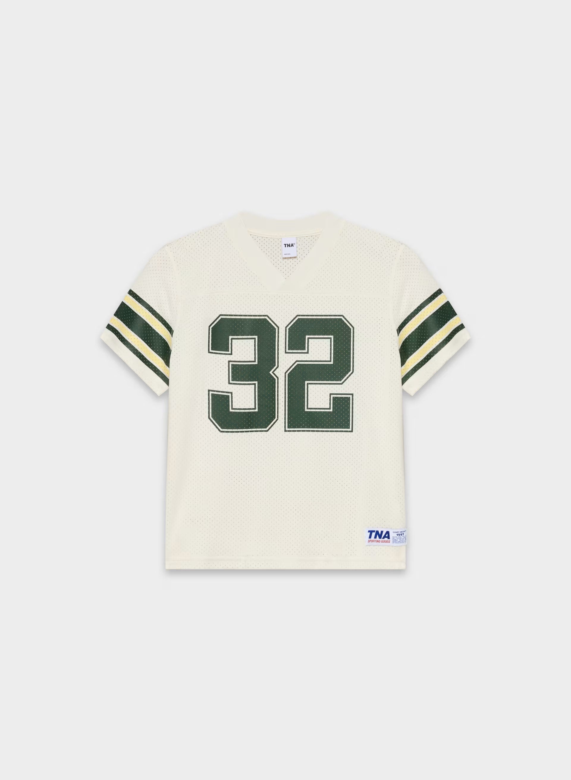 Court Mesh™ Record-Set T-Shirt - LIGHT BIRCH/FIG GRN