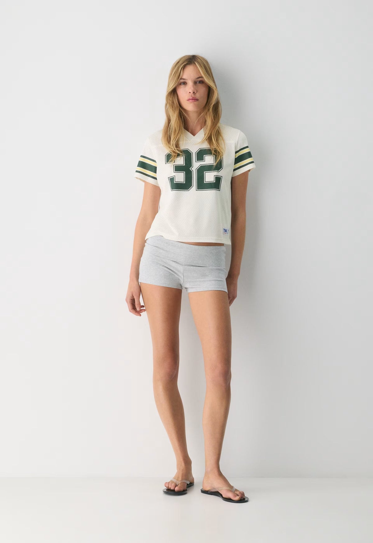 Court Mesh™ Record-Set T-Shirt - LIGHT BIRCH/FIG GRN
