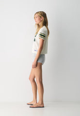 Court Mesh™ Record-Set T-Shirt - LIGHT BIRCH/FIG GRN