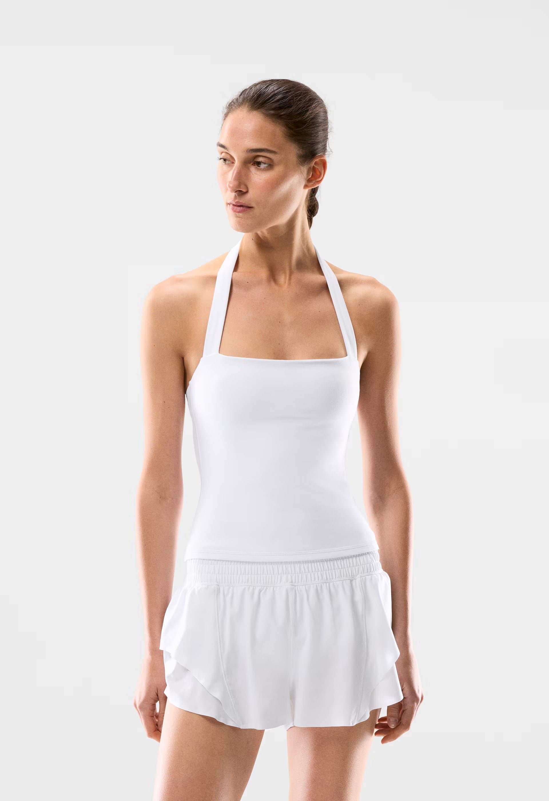 LIFE Blaze Halter Sports Top - BRIGHT WHITE