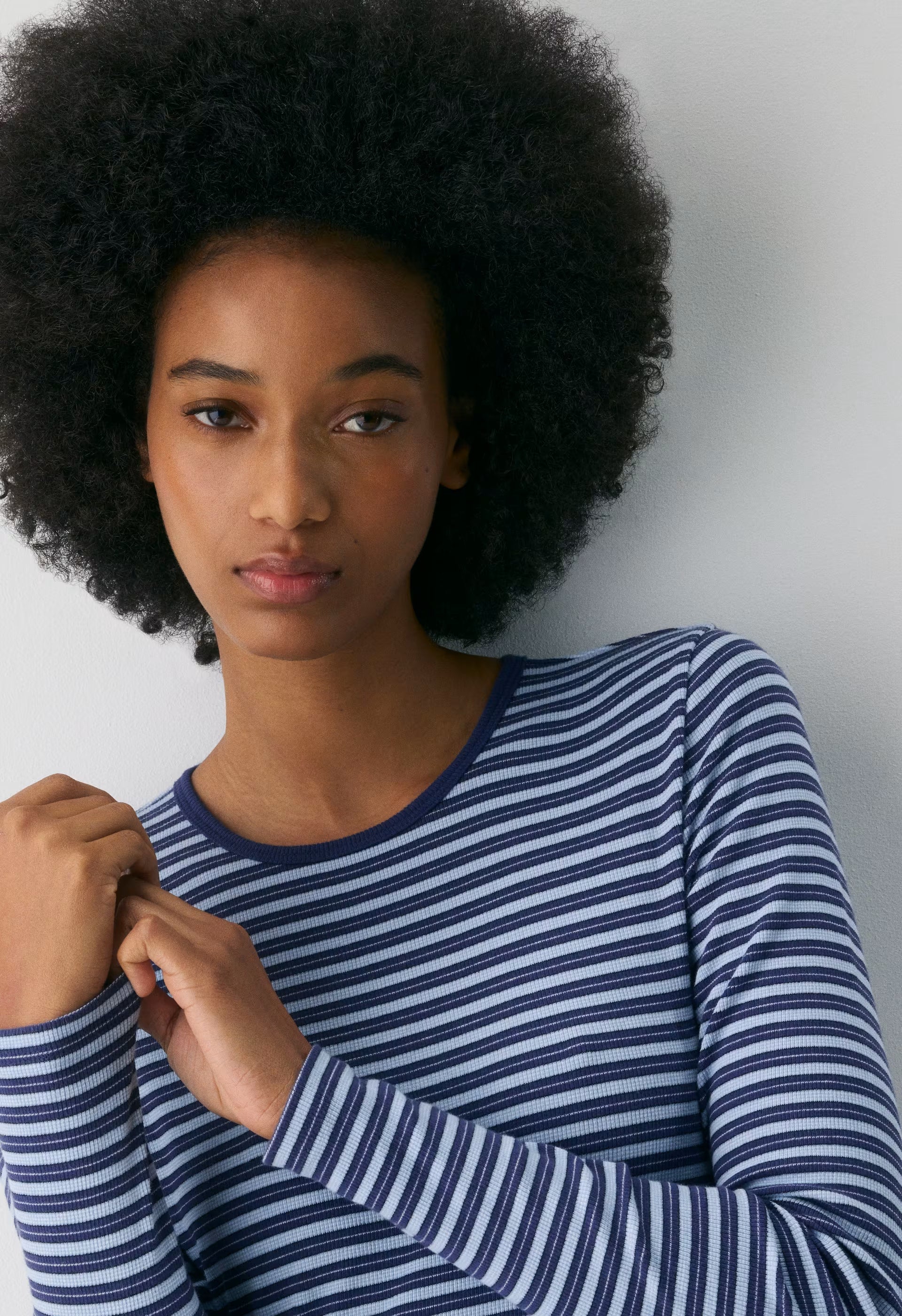 HomeStretch™ Rib Solo Longsleeve - HARBOUR NVY/RPPLE BLU