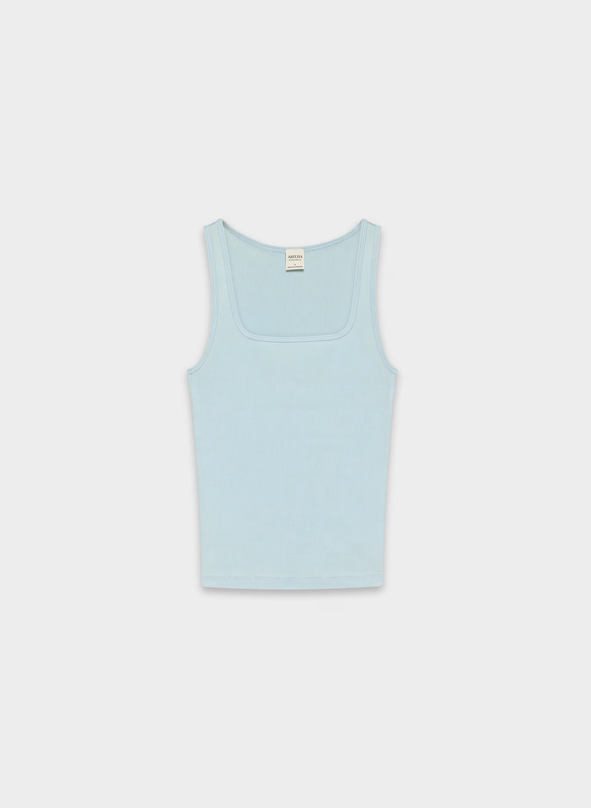 HomeStretch™ Rib Frequency Tank - NO-STRESS BEACH BLUE