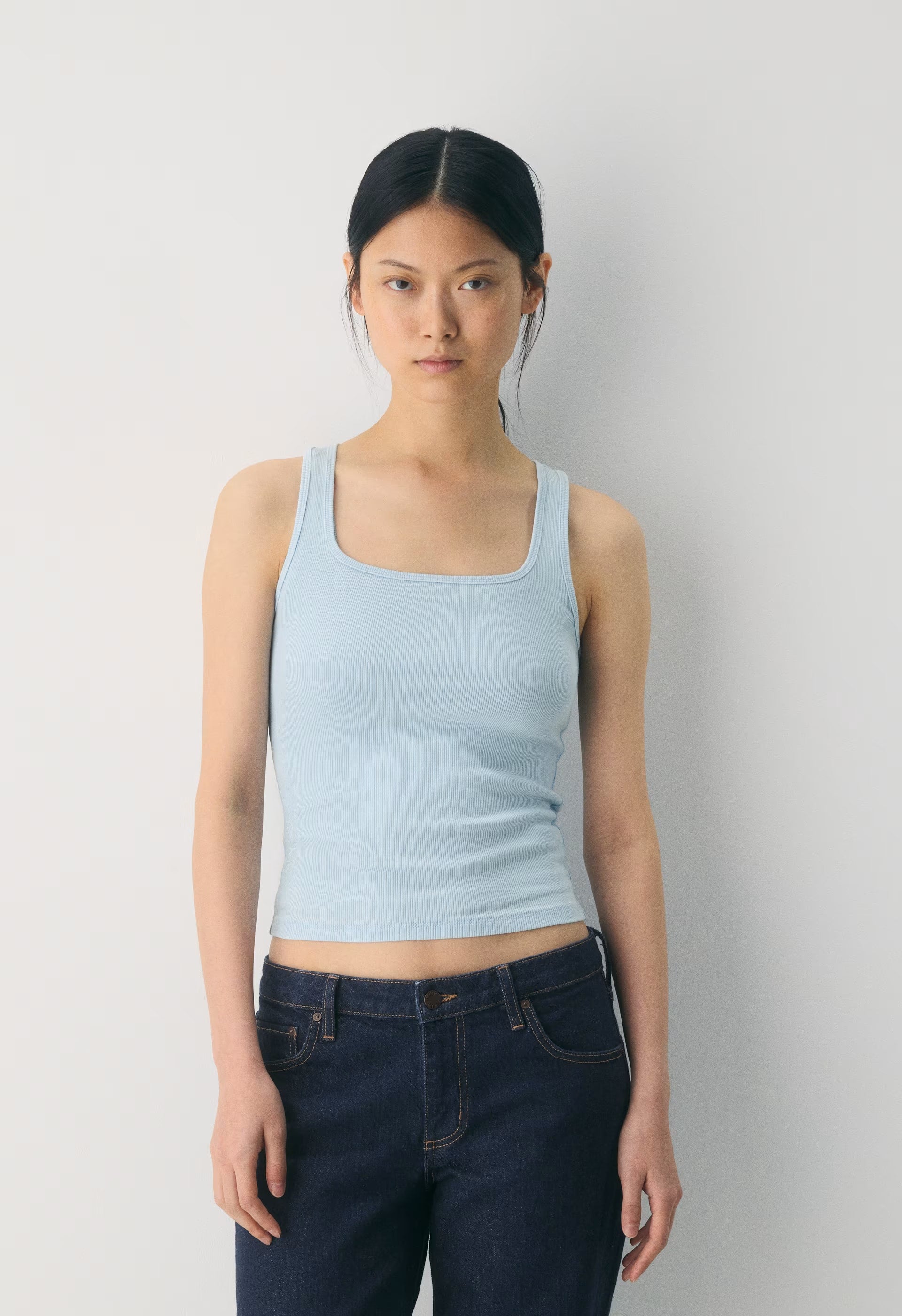HomeStretch™ Rib Frequency Tank - NO-STRESS BEACH BLUE