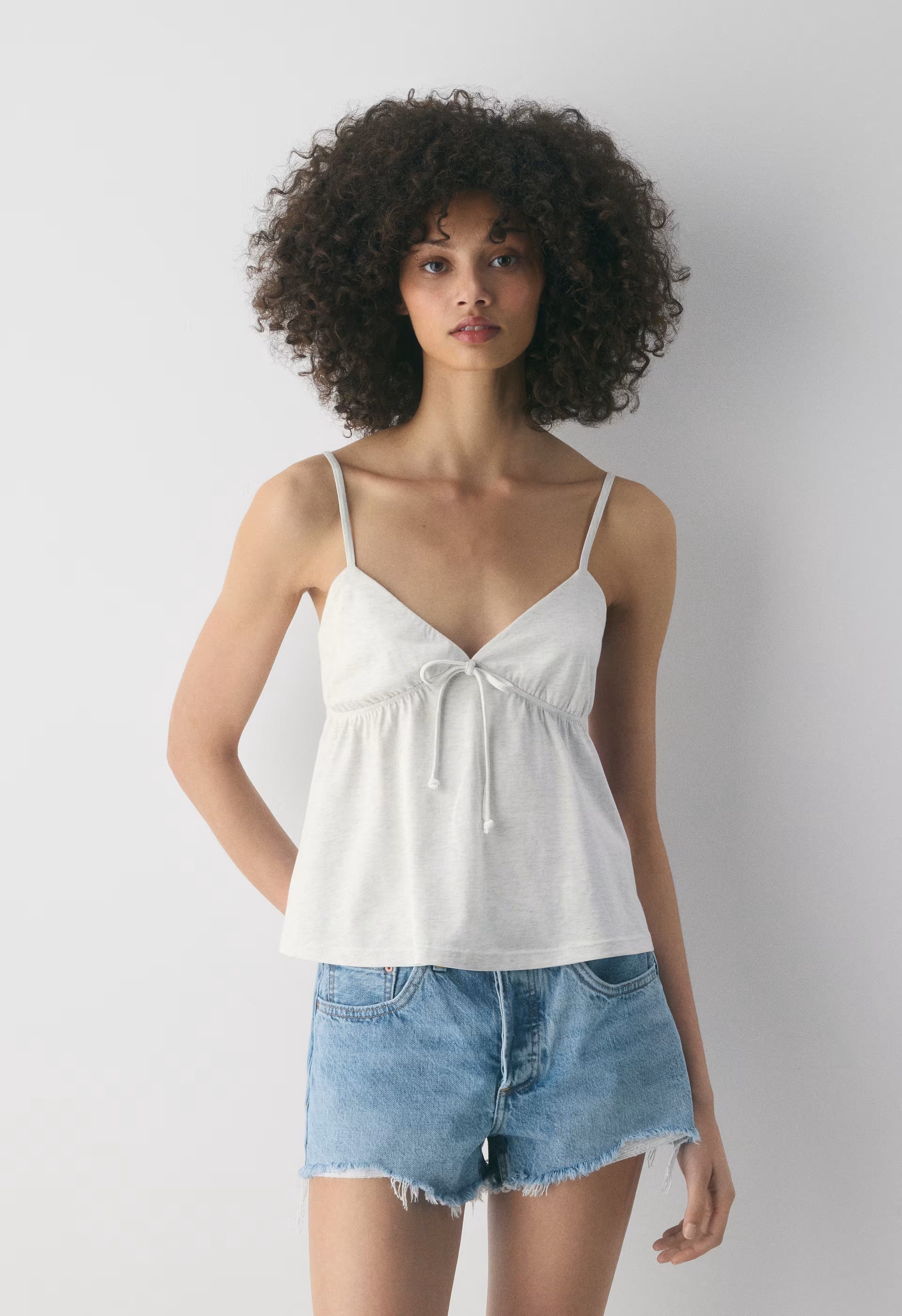CottonWhisk™ Loulou Camisole - HEATHER CLOUD WHITE