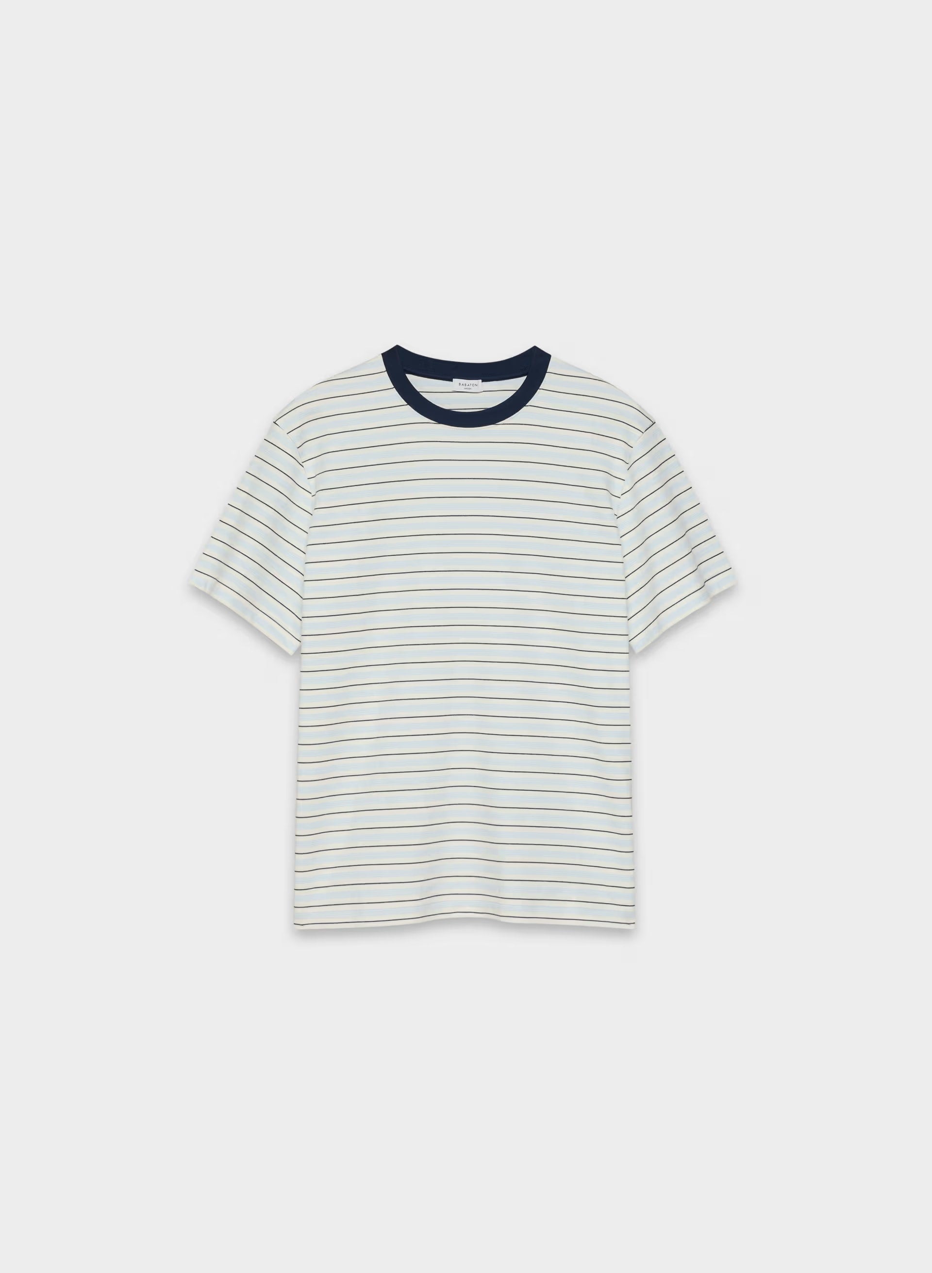 InterLock Cotton Pegasus T-Shirt - LT BIRCH/ ADMIRAL