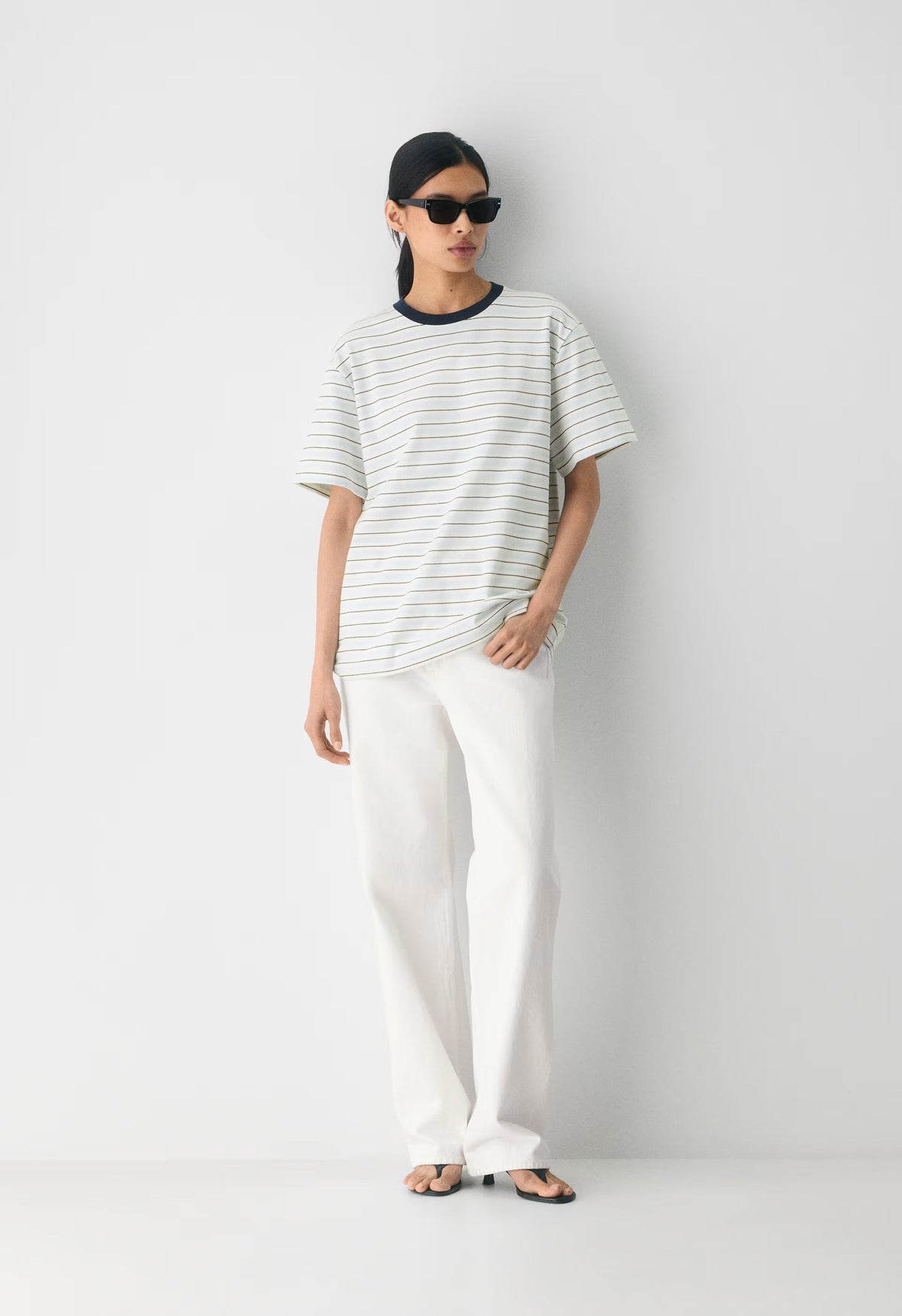 InterLock Cotton Pegasus T-Shirt - LT BIRCH/ ADMIRAL
