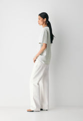 InterLock Cotton Pegasus T-Shirt - LT BIRCH/ ADMIRAL