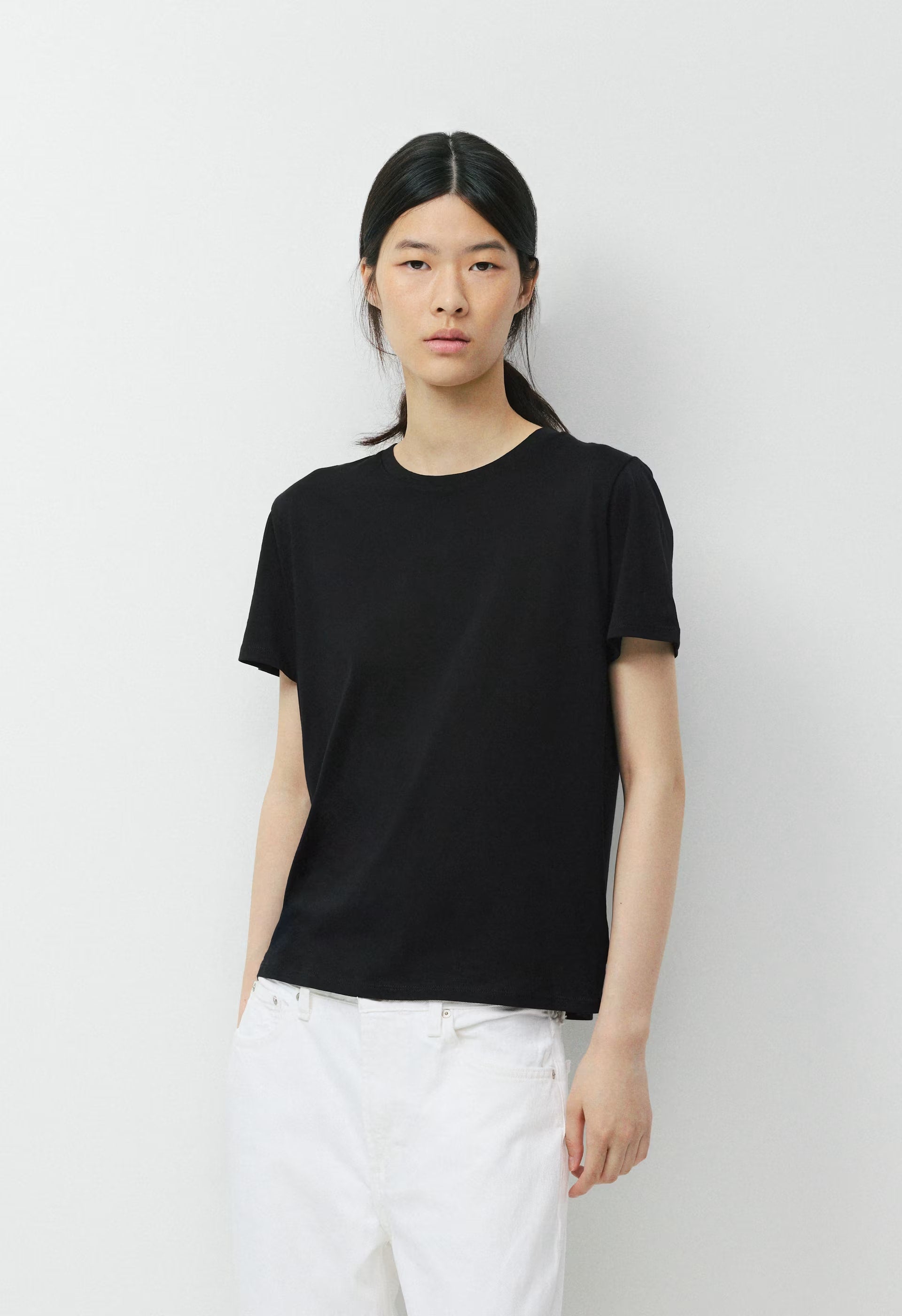 Wisp Cotton Nysa T-Shirt - BLACK