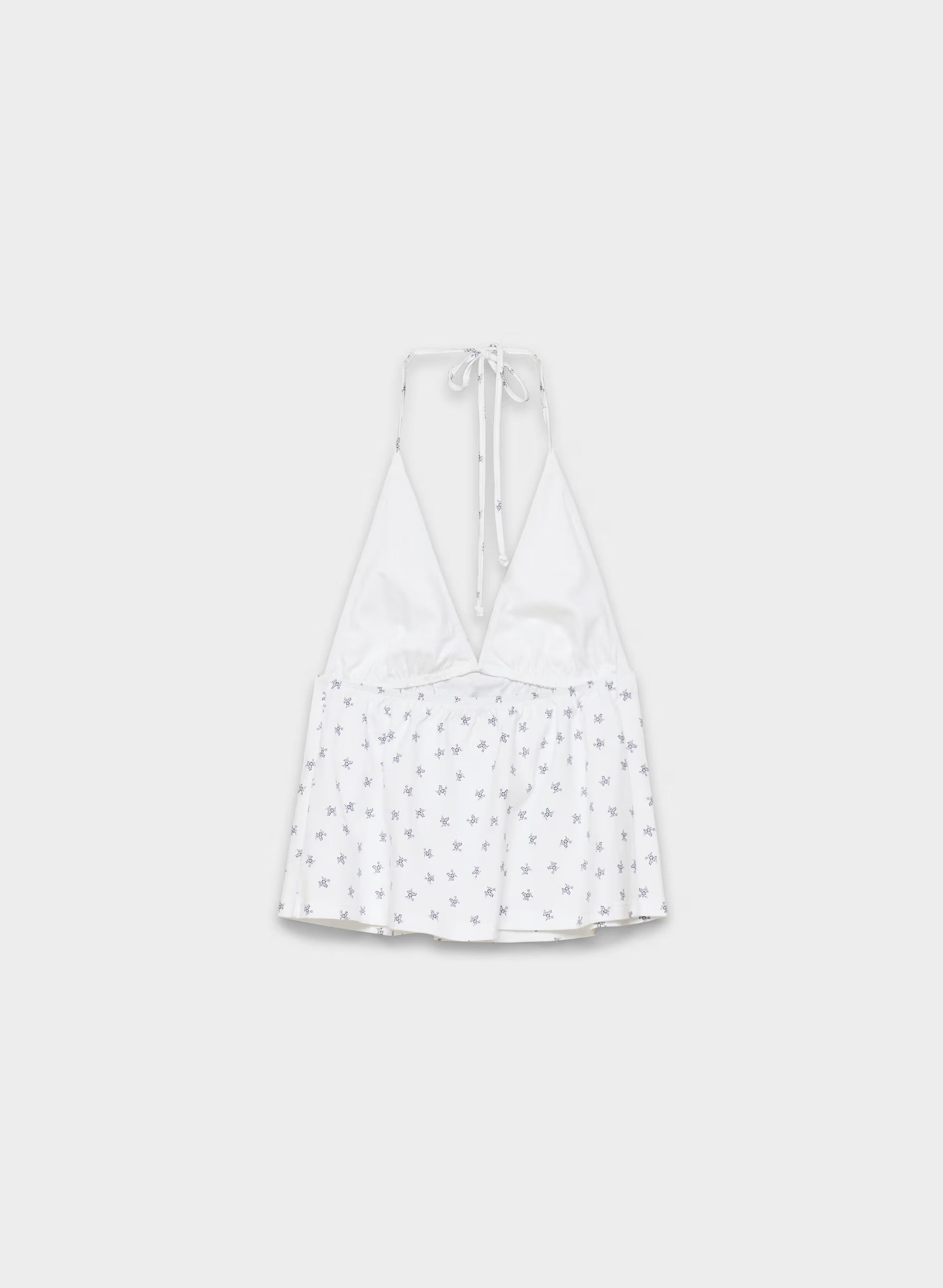 CottonWhisk™ Caro Halter - WHITE/HARBOUR NAVY