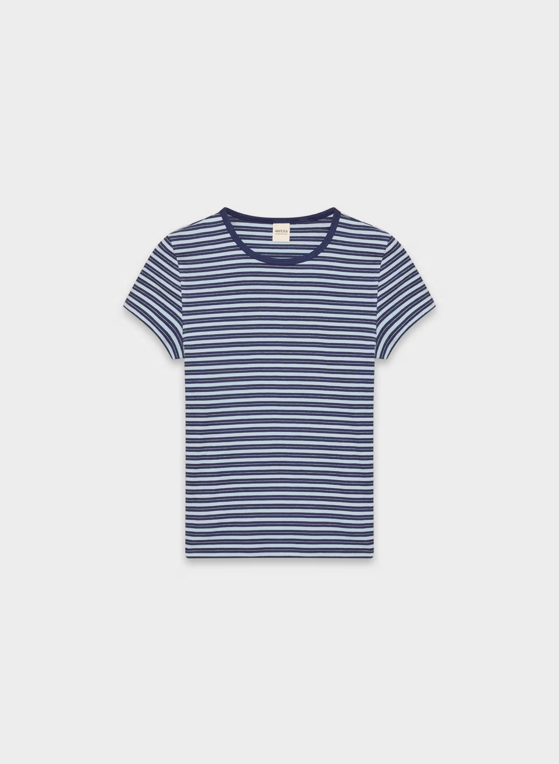 HomeStretch™ Rib Tune T-Shirt - HARBOUR NVY/RPPLE BLU