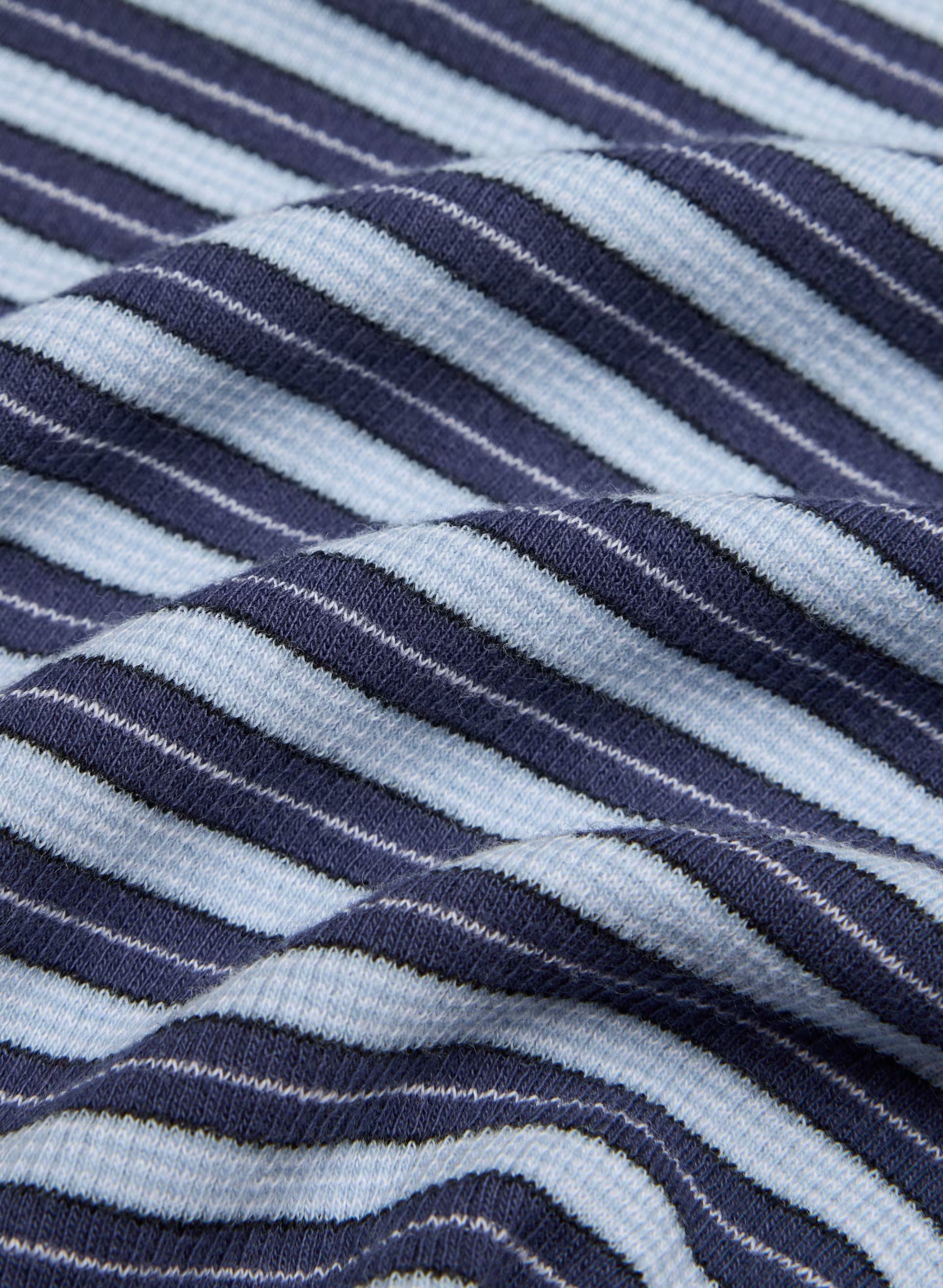 HomeStretch™ Rib Tune T-Shirt - HARBOUR NVY/RPPLE BLU