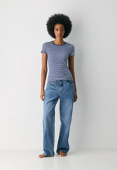 HomeStretch™ Rib Tune T-Shirt - HARBOUR NVY/RPPLE BLU