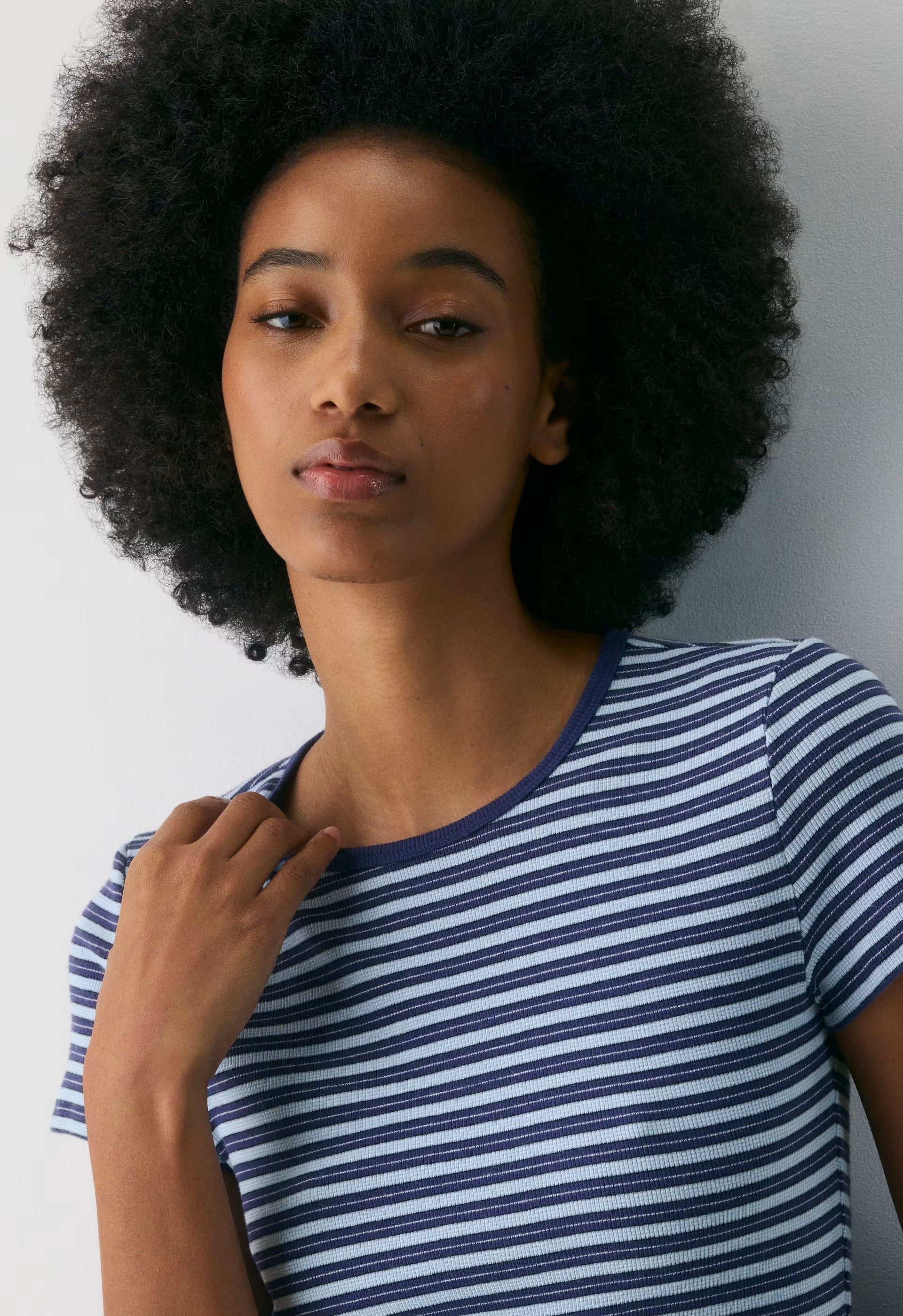 HomeStretch™ Rib Tune T-Shirt - HARBOUR NVY/RPPLE BLU