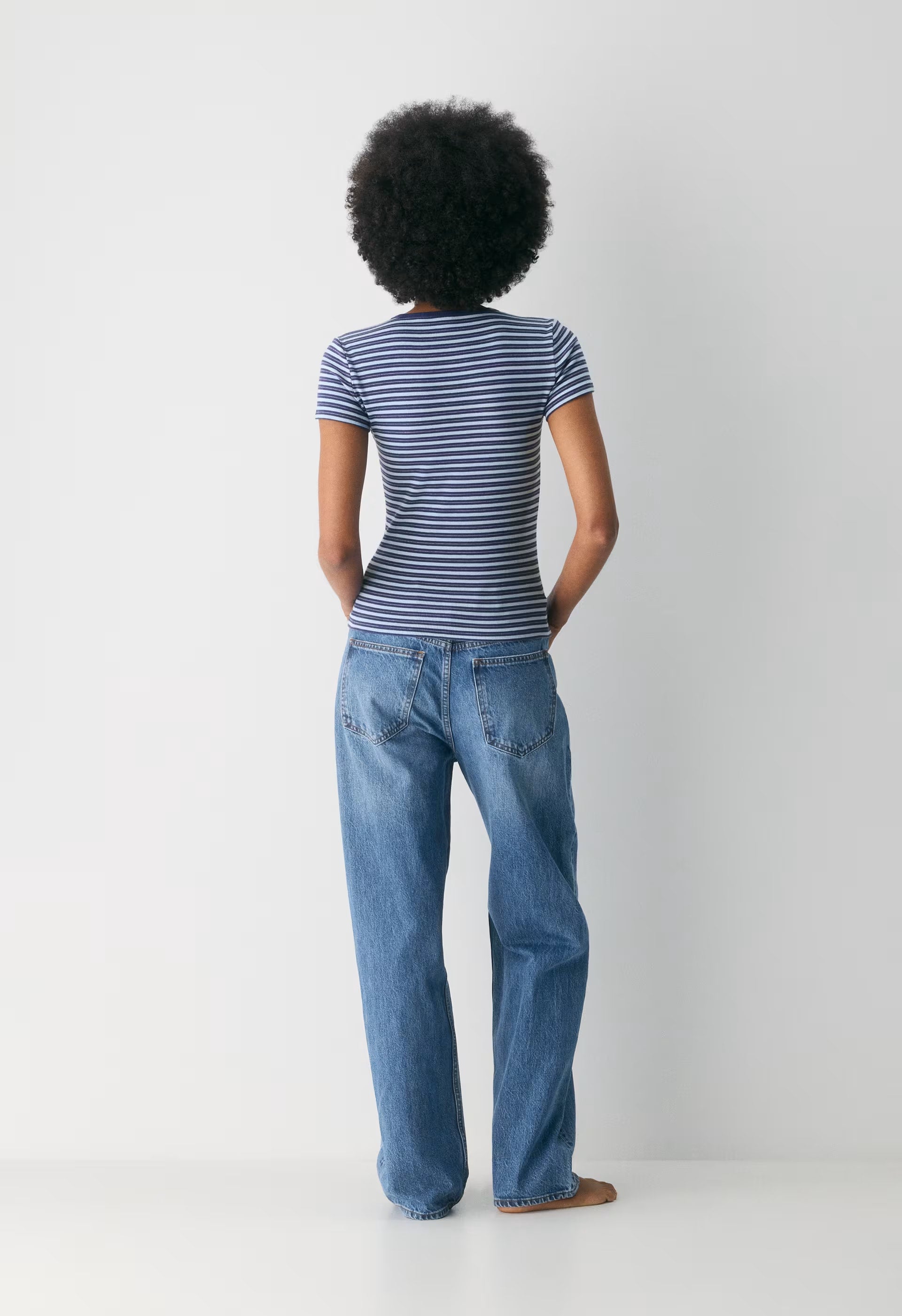 HomeStretch™ Rib Tune T-Shirt - HARBOUR NVY/RPPLE BLU
