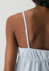 CottonWhisk™ Loulou Camisole - RIPPLE BLUE/ WHITE