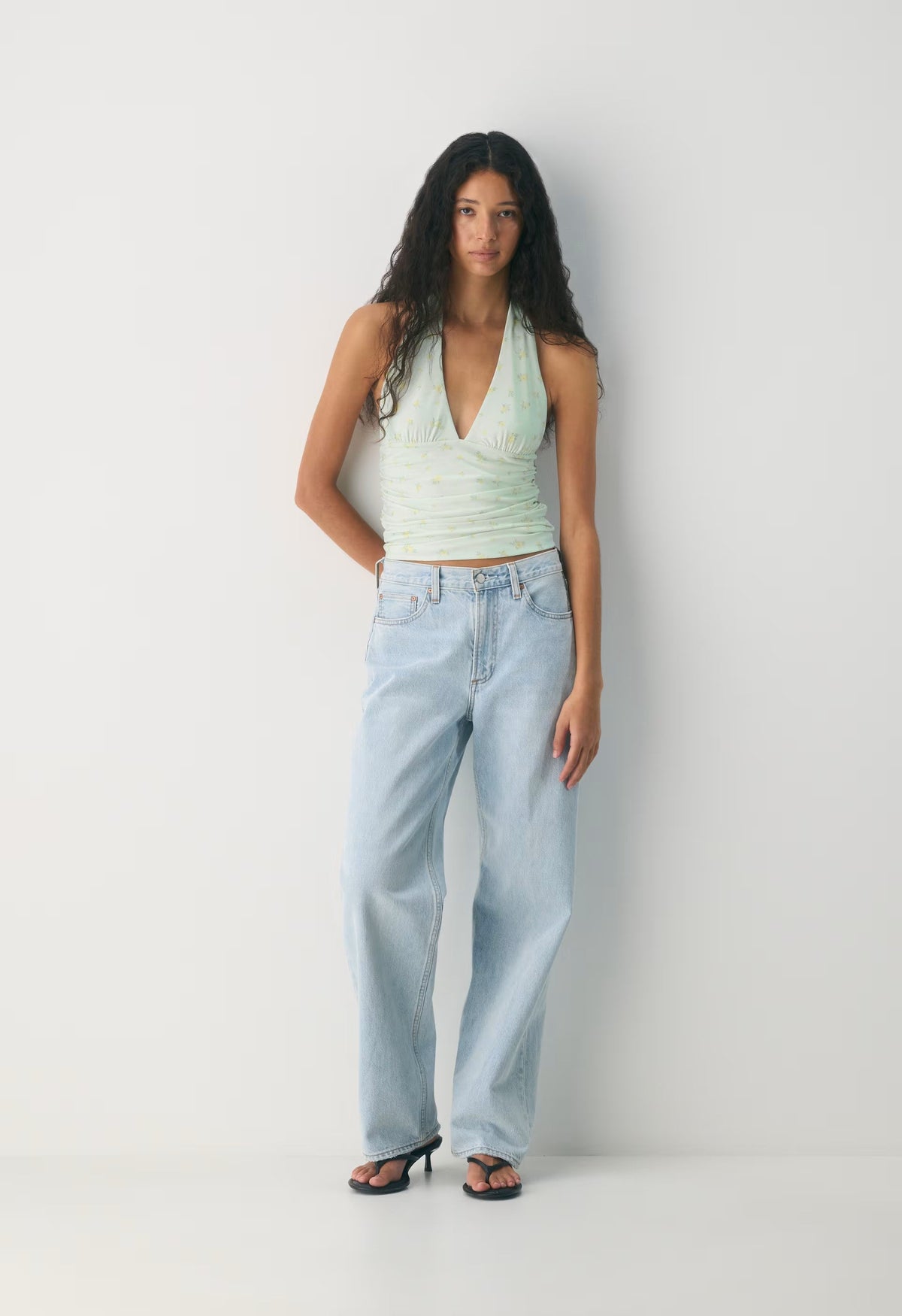 Smooth Matter™ Wylder Halter Top - PALE AGV GR /PALE YLW
