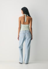 Smooth Matter™ Wylder Halter Top - PALE AGV GR /PALE YLW