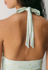 Smooth Matter™ Wylder Halter Top - PALE AGV GR /PALE YLW