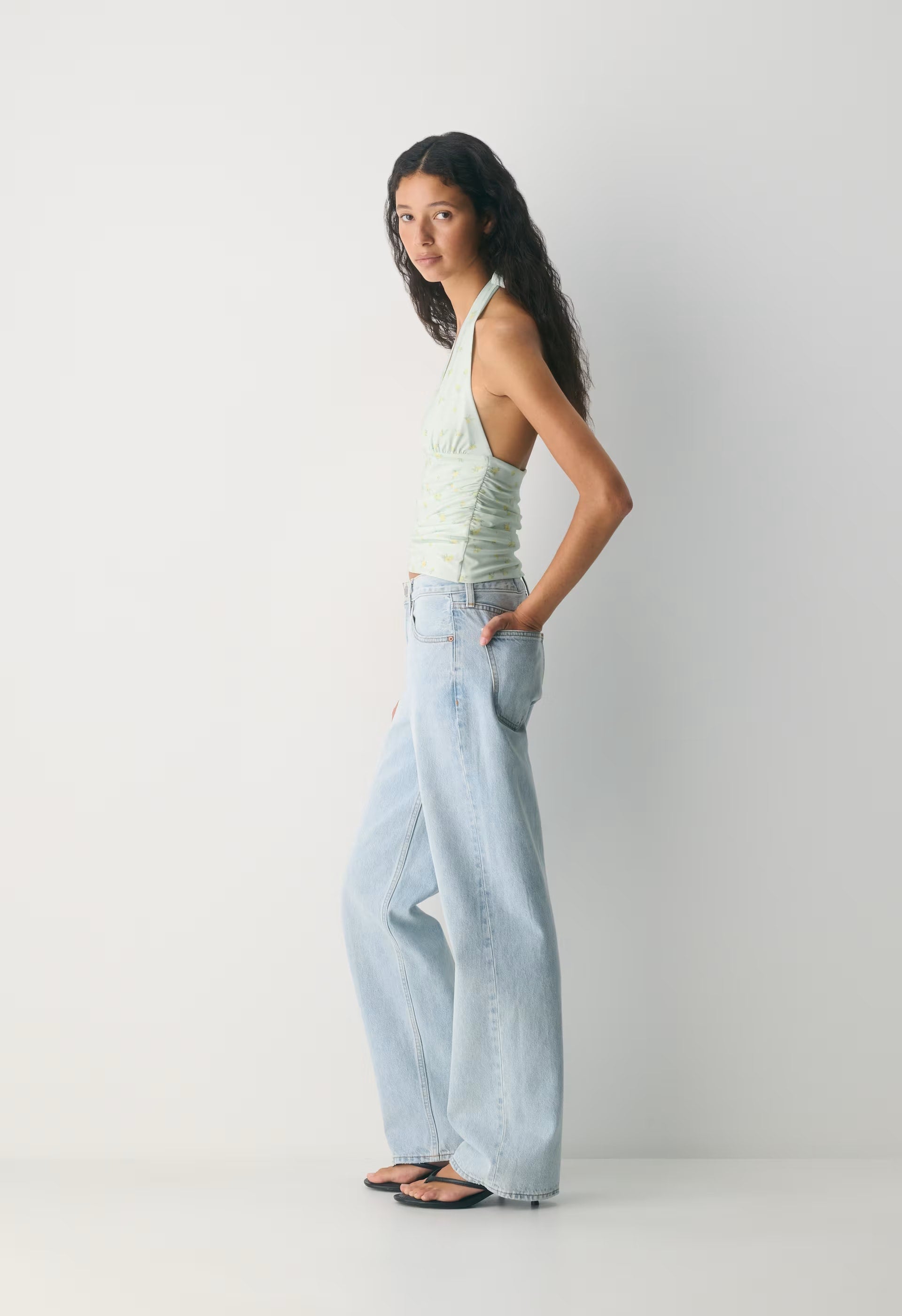 Smooth Matter™ Wylder Halter Top - PALE AGV GR /PALE YLW
