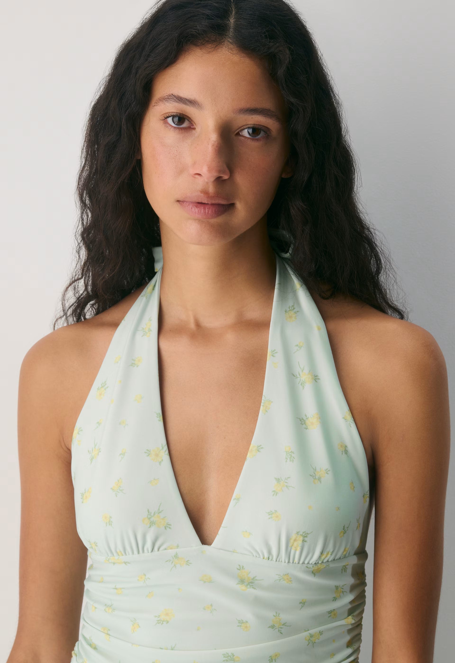 Smooth Matter™ Wylder Halter Top - PALE AGV GR /PALE YLW
