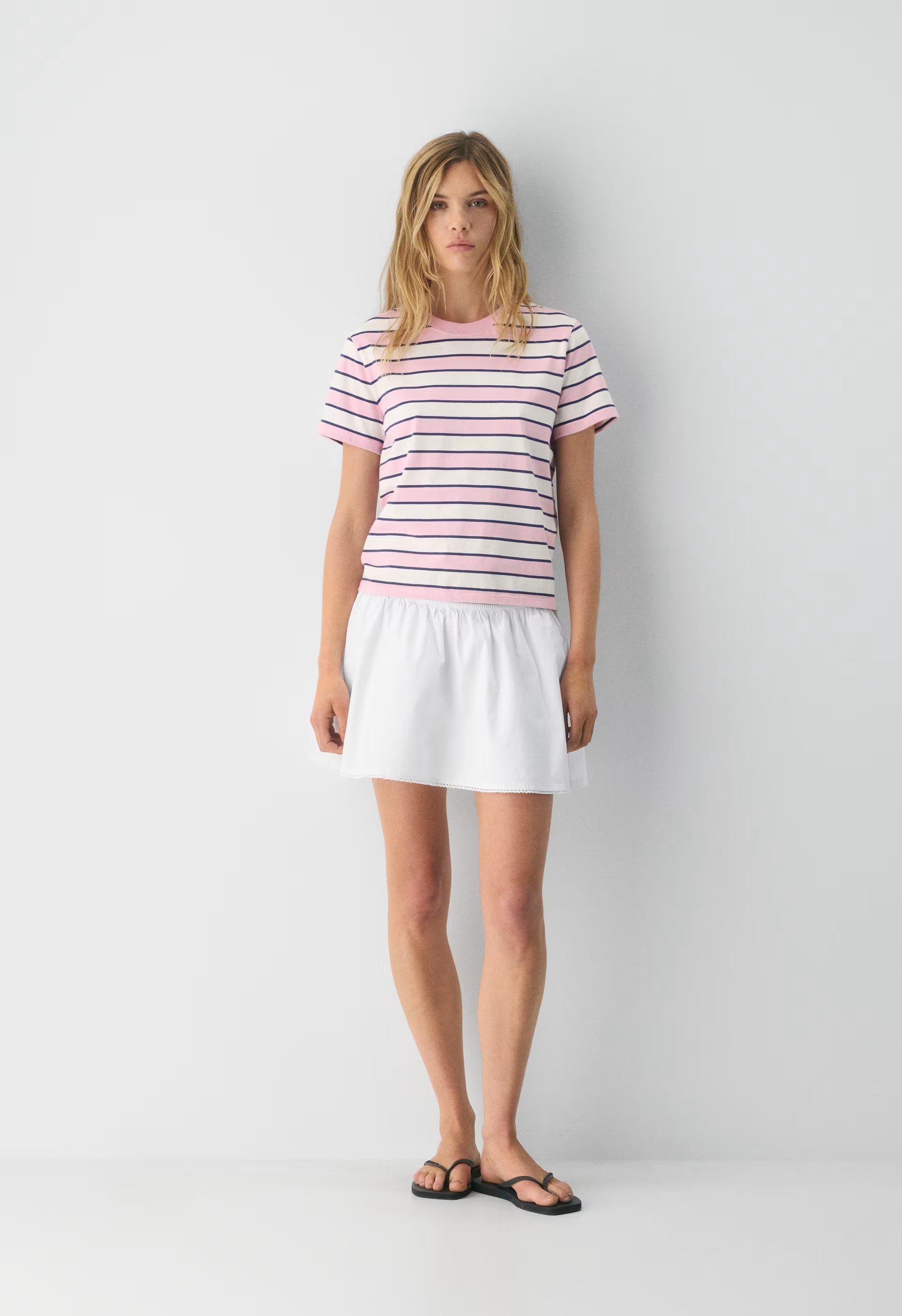 CottonWhisk™ Emma T-Shirt - HTHR CLD WHT/LMND