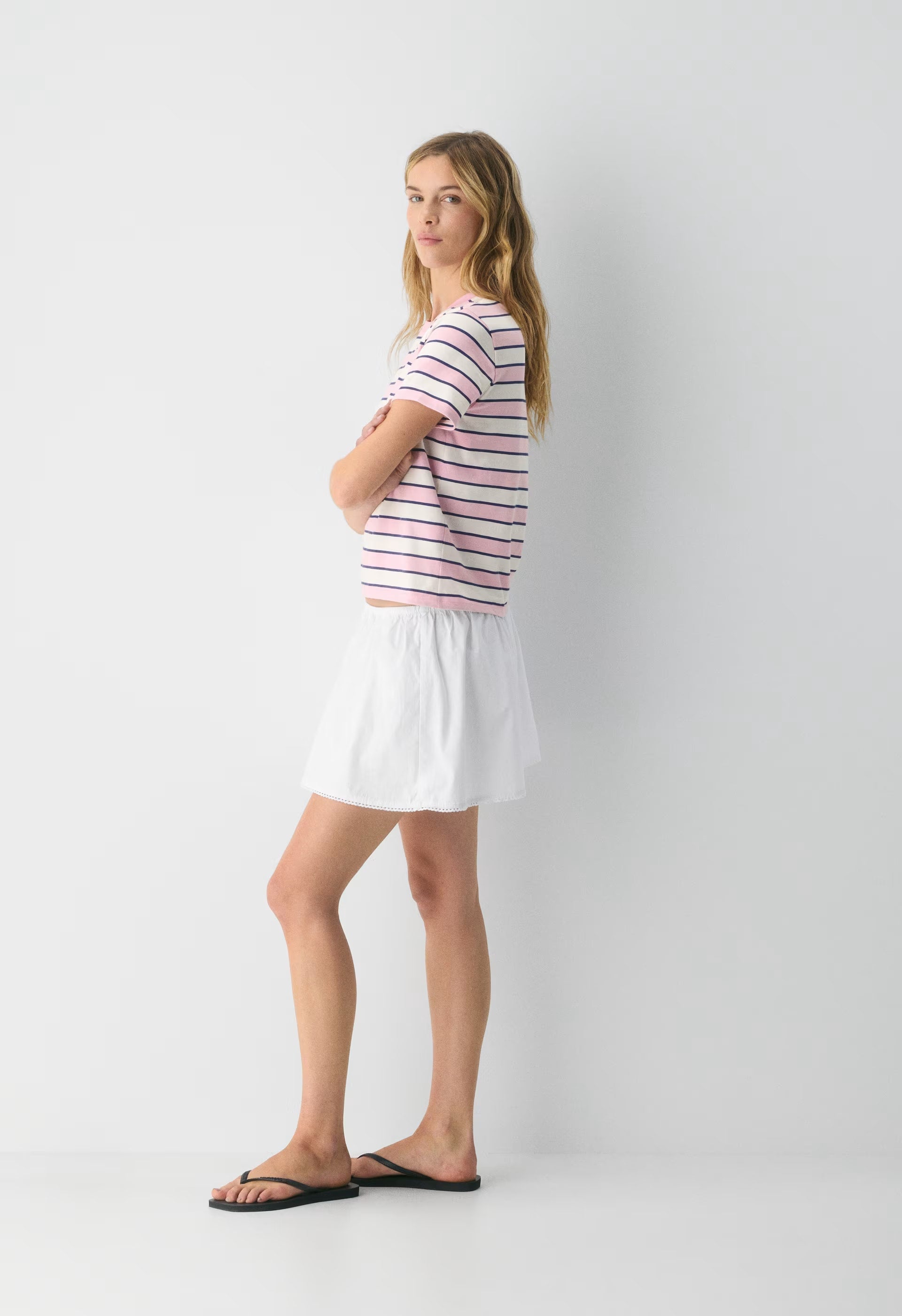 CottonWhisk™ Emma T-Shirt - HTHR CLD WHT/LMND