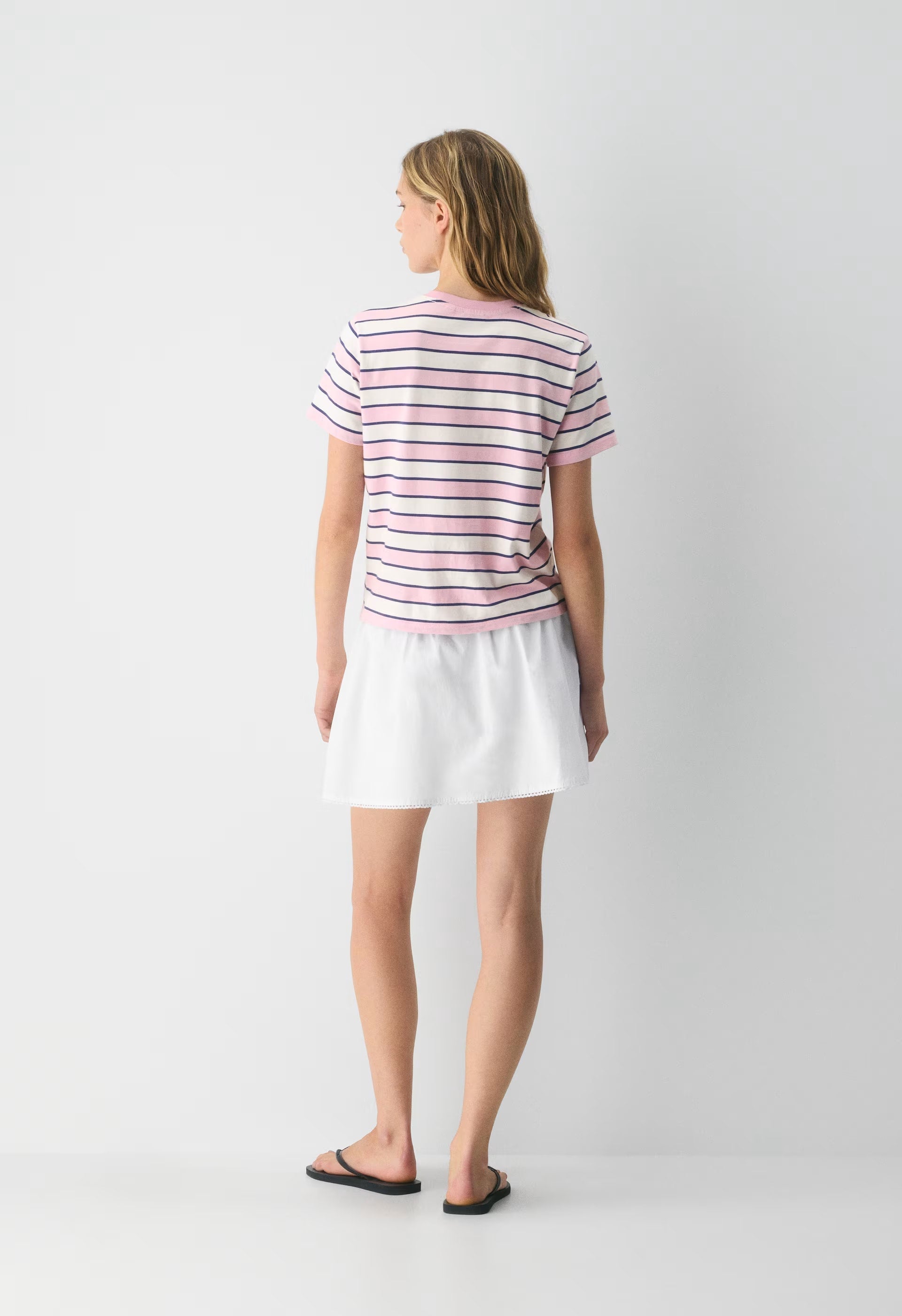 CottonWhisk™ Emma T-Shirt - HTHR CLD WHT/LMND