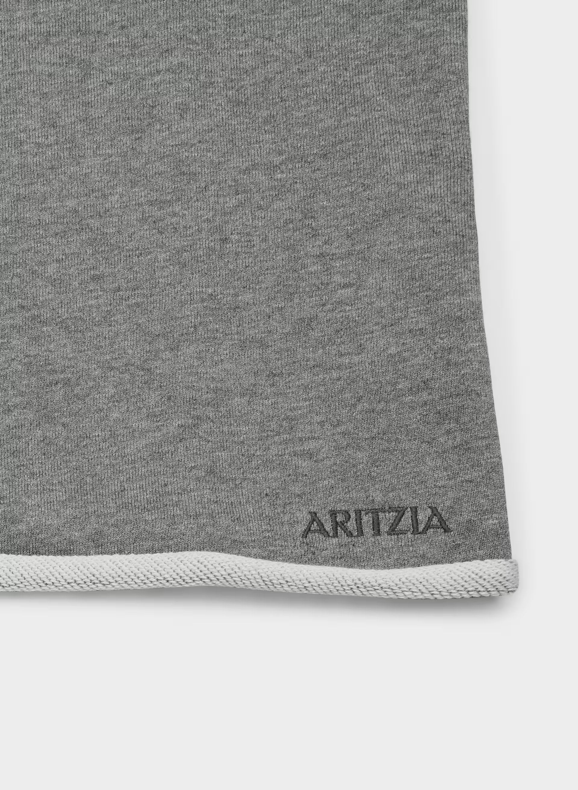 Terry Sweatfleece Perfect Off-Shoulder Shirt - HEATHER DARK GREY