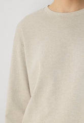 InterLock Cotton Steps Longsleeve - HEATHER ECRU