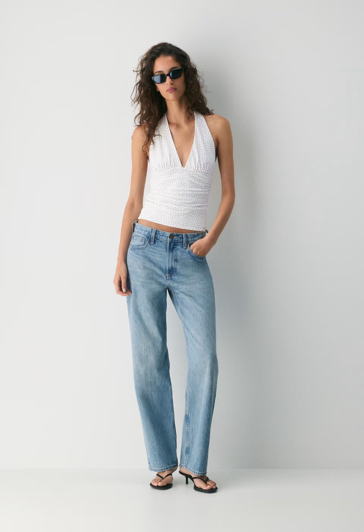 Smooth Matter™ Wylder Halter Top - WHITE/ ADMIRAL