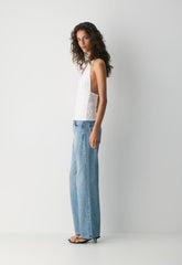 Smooth Matter™ Wylder Halter Top - WHITE/ ADMIRAL