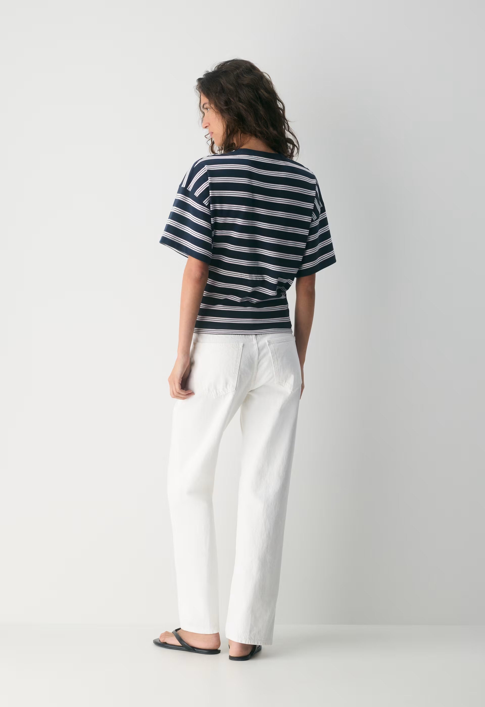 InterLock Cotton Barclay T-Shirt - DRK NGT NVY/VLL PNK